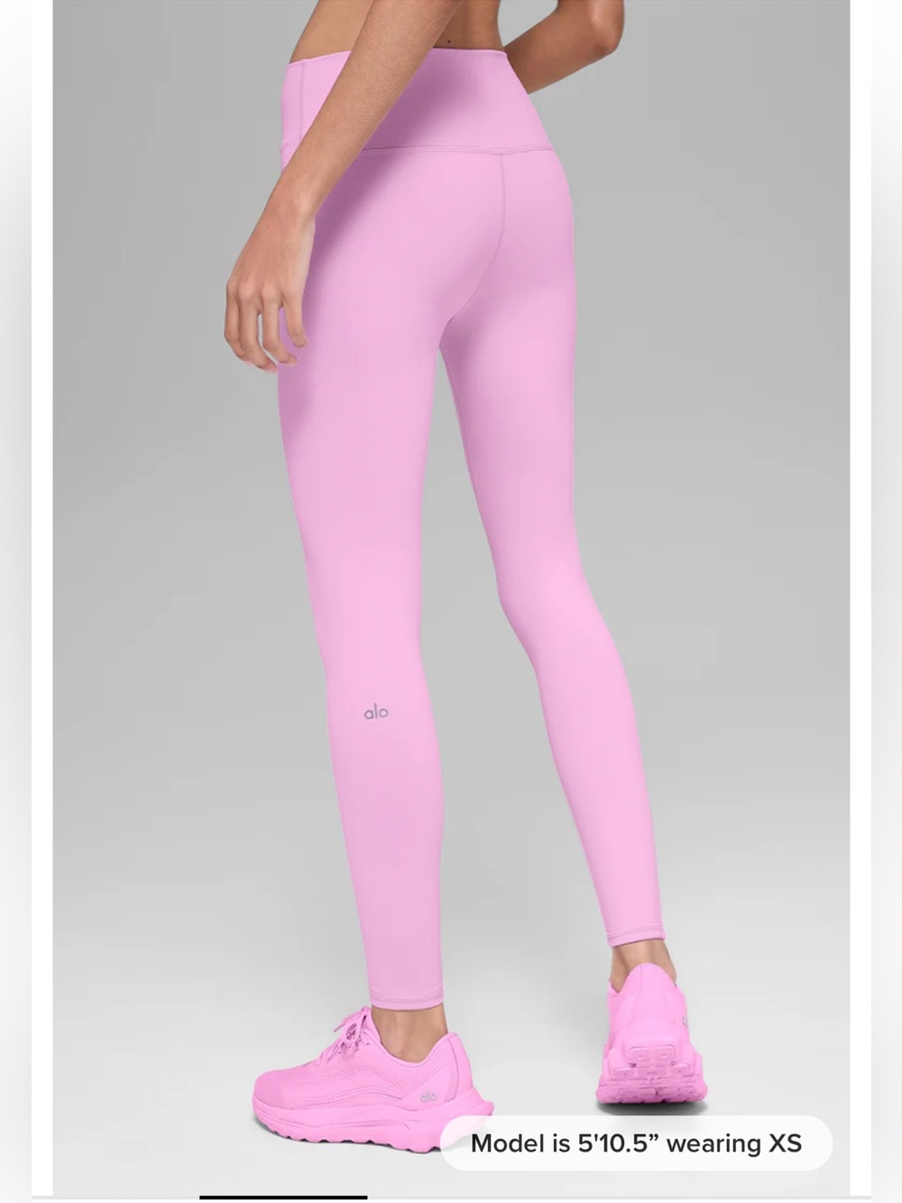 ALO Yoga High-Waist Leggings in Light Pink